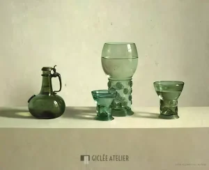 Glas uit de collectie Vecht - Henk Helmantel - gicleekunst